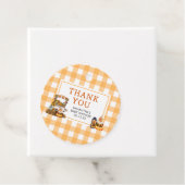 地元で栽培されたカボチャの赤ちゃんシャワーラウンド フェイバータグ (インサイチュ)