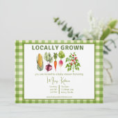 地元で栽培されたガーデンテーマ 招待状 (スタンド正面)