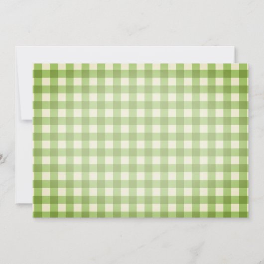 地元で栽培されたガーデンテーマ 招待状 (裏面)