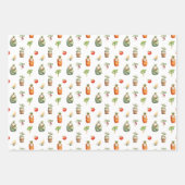 地元で栽培されたギフトラップジンガムラッピング紙 ラッピングペーパーシート (正面2)