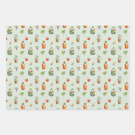 地元で栽培されたギフトラップジンガムラッピング紙 ラッピングペーパーシート