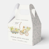 地元で栽培されたゴールデンレトリバーフローラベビーシャワー フェイバーボックス (裏面サイド)