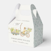 地元で栽培されたゴールデンレトリバーフローラベビーシャワー フェイバーボックス (裏面サイド)