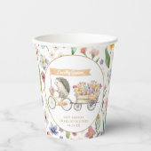 地元で栽培されたハリネズミ赤ちゃんシャワーカップ – ニュートラル 紙コップ (正面)