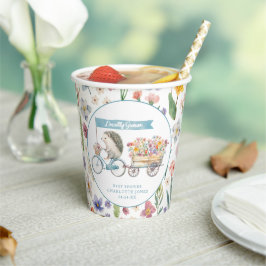 地元で栽培されたハリネズミ赤ちゃんシャワーフローラカップ 紙コップ