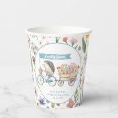 地元で栽培されたハリネズミ赤ちゃんシャワーフローラカップ 紙コップ (正面)