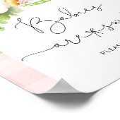 地元で栽培されたピンクのベビーベビーは甘いポスター ポスター (角)