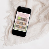 地元で栽培されたピンクの農家市場ベビーシャワー 招待状