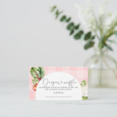 地元で栽培されたピンクの野菜おむつラッフルチケット エンクロージャーカード (スタンド正面)