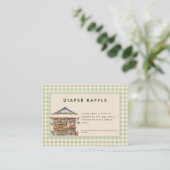 地元で栽培されたファーマーズマーケットベビーシャワー エンクロージャーカード (スタンド正面)