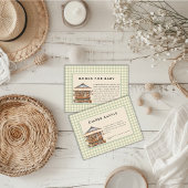 地元で栽培されたファーマーズマーケットベビーシャワー エンクロージャーカード