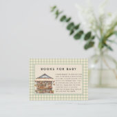 地元で栽培されたファーマーズマーケットベビーシャワー エンクロージャーカード (スタンド正面)