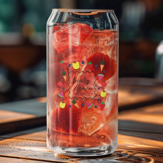 地元で栽培されたファーマーズマーケットベビーシャワー ガラス缶