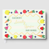 地元で栽培されたファーマーズマーケットベビーシャワー ゲストブック (正面)