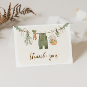 地元で栽培されたファーマーズマーケットベビーシャワー サンキューカード