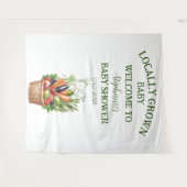 地元で栽培されたファーマーズマーケットベビーシャワー タペストリー (正面(横))