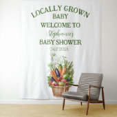 地元で栽培されたファーマーズマーケットベビーシャワー タペストリー (インサイチュ)