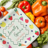 地元で栽培されたファーマーズマーケットベビーシャワー ペーパープレート