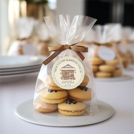 地元で栽培されたファーマーズマーケットベビーシャワー ラウンドシール