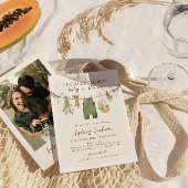 地元で栽培されたファーマーズマーケットベビーシャワー 招待状