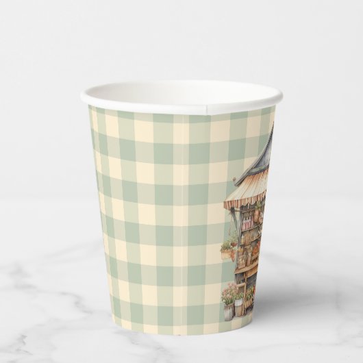 地元で栽培されたファーマーズマーケットベビーシャワー 紙コップ (右)