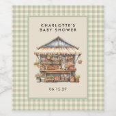 地元で栽培されたファーマーズマーケットワインボトル ワインラベル (シングルラベル)