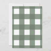 地元で栽培されたフランスの市場バッグベビーシャワー 招待状 (裏面)