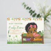 地元で栽培されたベビーシャワー招待状 招待状 (スタンド正面)