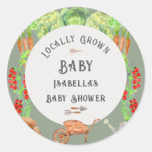 地元で栽培されたベビーセージ緑のベビーシャワー