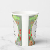 地元で栽培されたベビーセージ緑のベビーシャワー 紙コップ (右)