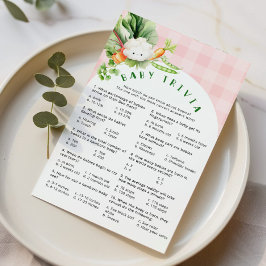 地元で栽培されたベビートリビアピンクの赤ちゃんシャワーゲーム