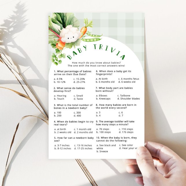 地元で栽培されたベビートリビア赤ちゃんシャワーゲーム (クリエイターアップロード済み)