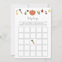 地元で栽培されたベビービンゴベビーシャワーゲーム