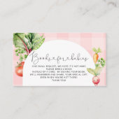 地元で栽培されたベビーピンクのベビー本 エンクロージャーカード (正面)