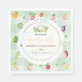 地元で栽培されたベビーベビーシャワー スタンダードランチョンナプキン