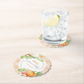 地元で栽培されたベビー秋パンプキンファーム赤ちゃんシャワー ペーパーコースター (インサイチュ)