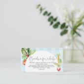 地元で栽培されたベビー農家のベビーチケット用の本 エンクロージャーカード (スタンド正面)