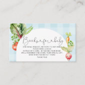 地元で栽培されたベビー農家のベビーチケット用の本 エンクロージャーカード (正面)