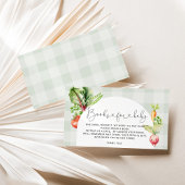 地元で栽培されたベビー農家のベビーチケット用の本 エンクロージャーカード