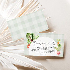 地元で栽培されたベビー農家のベビーチケット用の本 エンクロージャーカード