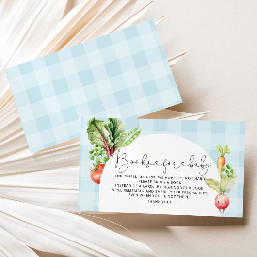 地元で栽培されたベビー農家のベビーチケット用の本 エンクロージャーカード