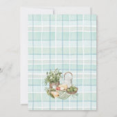 地元で栽培されたベビー農家マーケットボーイベビーシャワー 招待状 (裏面)