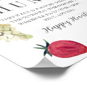 地元で栽培されたベビー農家市場おしゃれな狩り ポスター (角)