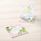 地元で栽培されたベビー農家市場のベビースシャワー ペーパーコースター (インサイチュ)