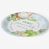 地元で栽培されたベビー農家市場のベビースシャワー ペーパープレート (アングル)