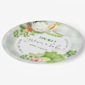 地元で栽培されたベビー農家市場のベビースシャワー ペーパープレート (アングル)