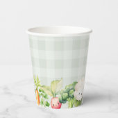 地元で栽培されたベビー農家市場のベビースシャワー 紙コップ (裏面)