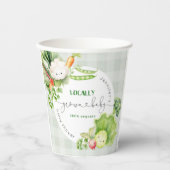 地元で栽培されたベビー農家市場のベビースシャワー 紙コップ (正面)