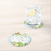 地元で栽培されたベビー農家市場ブルーベビーシャワー ペーパーコースター (インサイチュ)