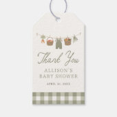 地元で栽培されたベビー農家市場ベビーシャワー ギフトタグ (正面)